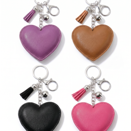 SUPERVALUECHOICE HCSESA00044 Sparkly Rhinestone Heart Bow Keychain Brooch