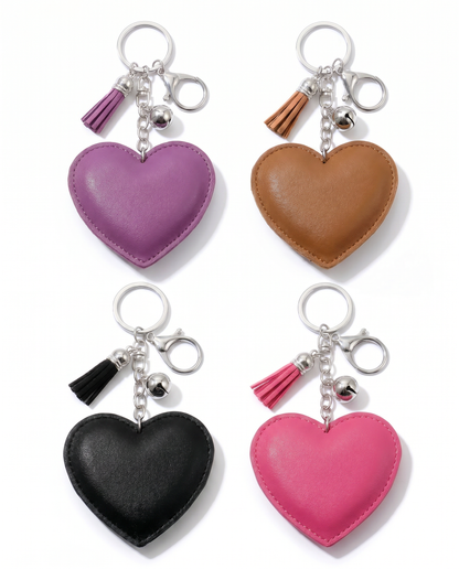 SUPERVALUECHOICE HCSESA00044 Sparkly Rhinestone Heart Bow Keychain Brooch