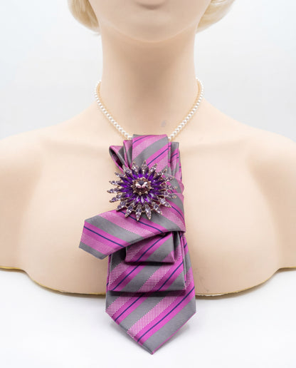 SUPERVALUECHOICE HCSEZA00031 Crystal-striped tie