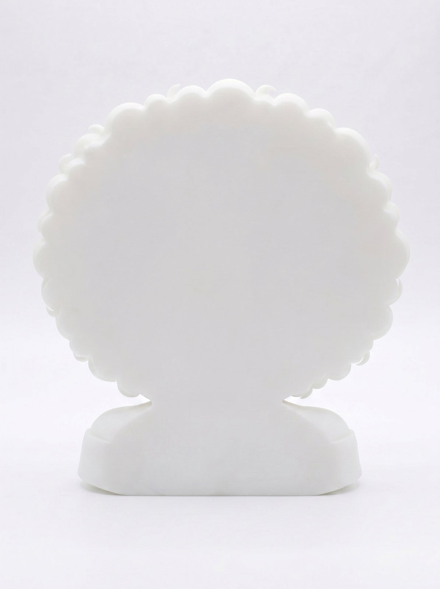 SUPERVALUECHOICE HCSEUA00018 Z-Paint Your Own Flat Back Off Shoulder Blessed Curly Hair Lady Resin Mold Blank, DIY Accessory Blanks for Brooch Keychain Charms