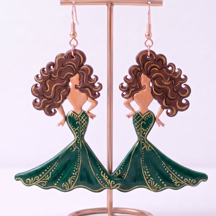 SUPERVALUECHOICE HCSEUB00009 DIY Paint Your Own Resin Earring Kit, 1 Pair with Gold Hooks