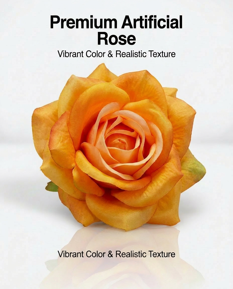 SUPERVALUECHOICE HCSERA00001 Premium Fabric Artificial Rose Flower , DIY Craft Rose Patches for Brooch Making, Clothing, Hat & Hair Accessory Decoration