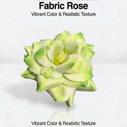 SUPERVALUECHOICE HCSERA00001 Premium Fabric Artificial Rose Flower , DIY Craft Rose Patches for Brooch Making, Clothing, Hat & Hair Accessory Decoration