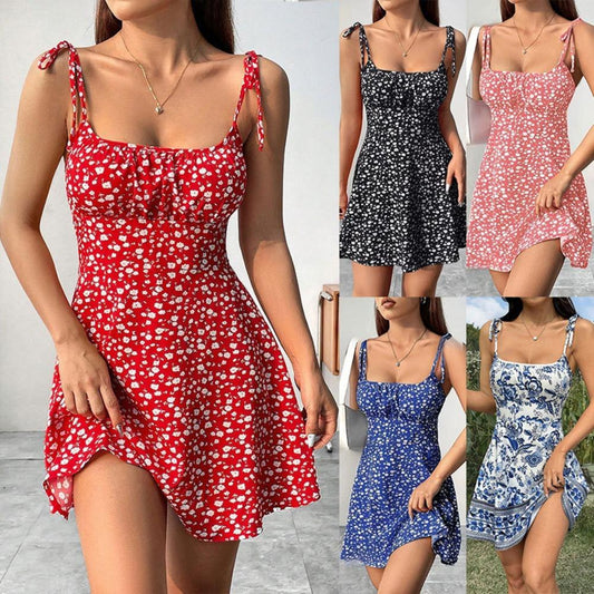 SVCM000096  Sweet mini halter dress for women