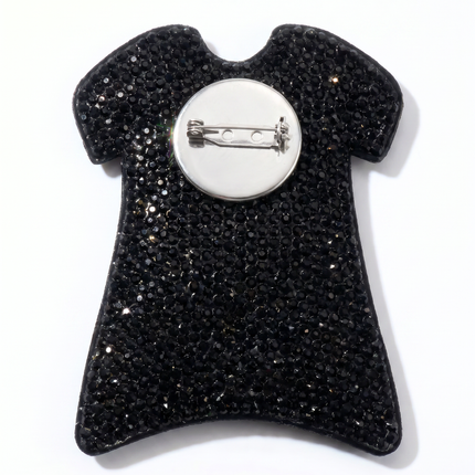 SUPERVALUECHOICE HCSESA00046 Sparkly Rhinestone Cross T-shirt Keychain & Brooch