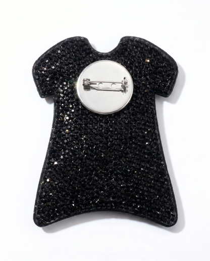 SUPERVALUECHOICE HCSESA00046 Sparkly Rhinestone Cross T-shirt Keychain & Brooch