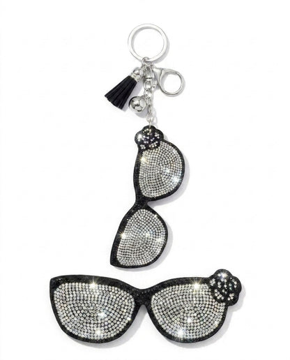 SUPERVALUECHOICE HCSESA00065 Sparkly Crystal Sunglasses Brooch & Keyring