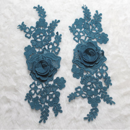 SUPERVALUECHOICE HCSEYB00136 Pair of Floral Embroidery Patches Matching Set