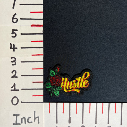 SUPERVALUECHOICE HCSEYC00019 Rose Sequin Embroidered Patch Iron On Floral Word Patch for Denim Jacket Backpack DIY Clothing Decor
