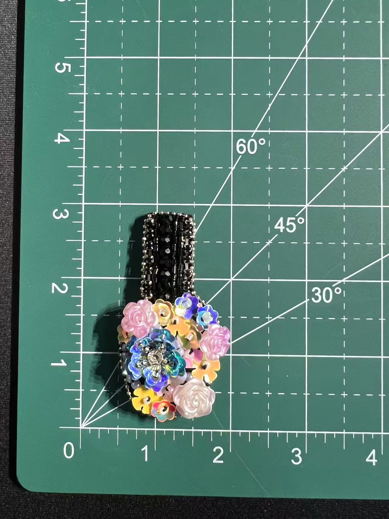 SUPERVALUECHOICE HCSEYD00022 Rhinestone Patch Perfume Wine Glass Hat Motif Sew On Clothing Applique