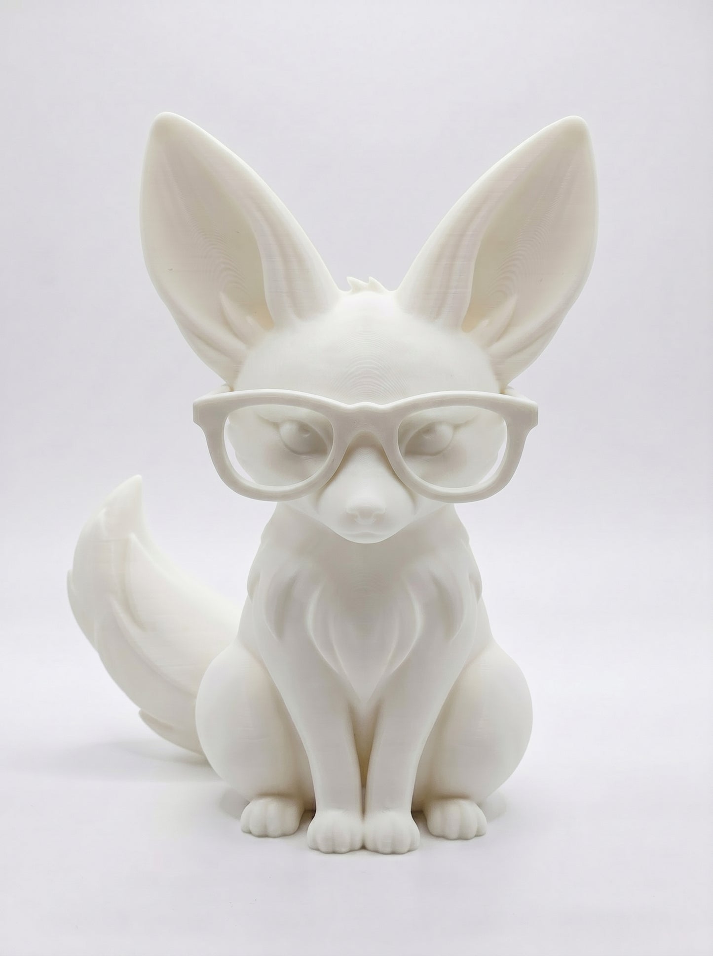 SUPERVALUECHOICE HCSEUA00016 Y-Customizable Unpainted Big Ear Fox Figurine Base, DIY Handcraft Supplies for Keychains Brooches