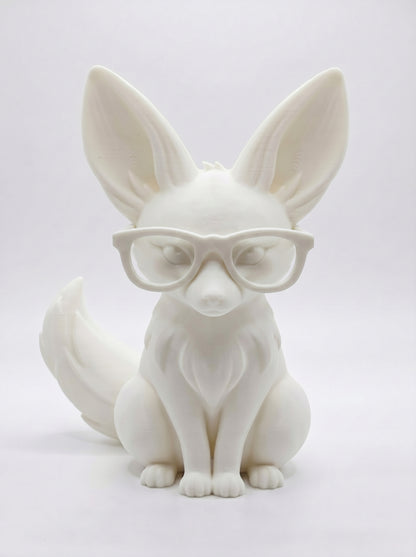 SUPERVALUECHOICE HCSEUA00016 Y-Customizable Unpainted Big Ear Fox Figurine Base, DIY Handcraft Supplies for Keychains Brooches
