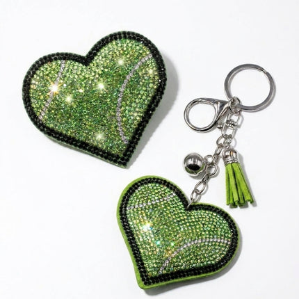 SUPERVALUECHOICE HCSESA00050 Multi-Style Crystal Heart Keychain&Brooch