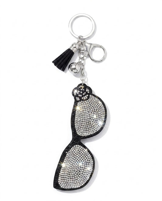 SUPERVALUECHOICE HCSESA00065 Sparkly Crystal Sunglasses Brooch & Keyring