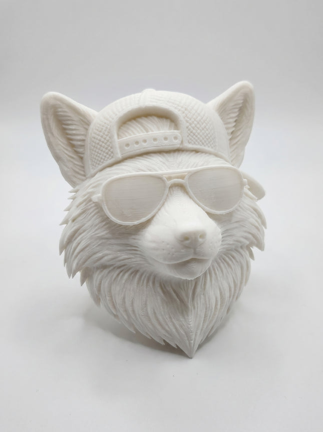 SUPERVALUECHOICE HCSEUA00022 Z-Paint Your Own Cool Aviator Glasses Fox Resin Mold Blank, DIY Accessory Blanks to Make Brooch Keychain Charms