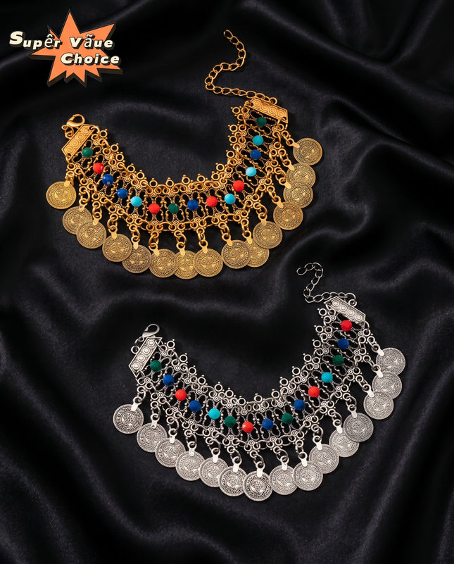 SUPERVALUECHOICE HCSEXB00001 Luxury Retro Style Beaded Bracelet