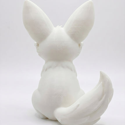 SUPERVALUECHOICE HCSEUA00016 Y-Customizable Unpainted Big Ear Fox Figurine Base, DIY Handcraft Supplies for Keychains Brooches