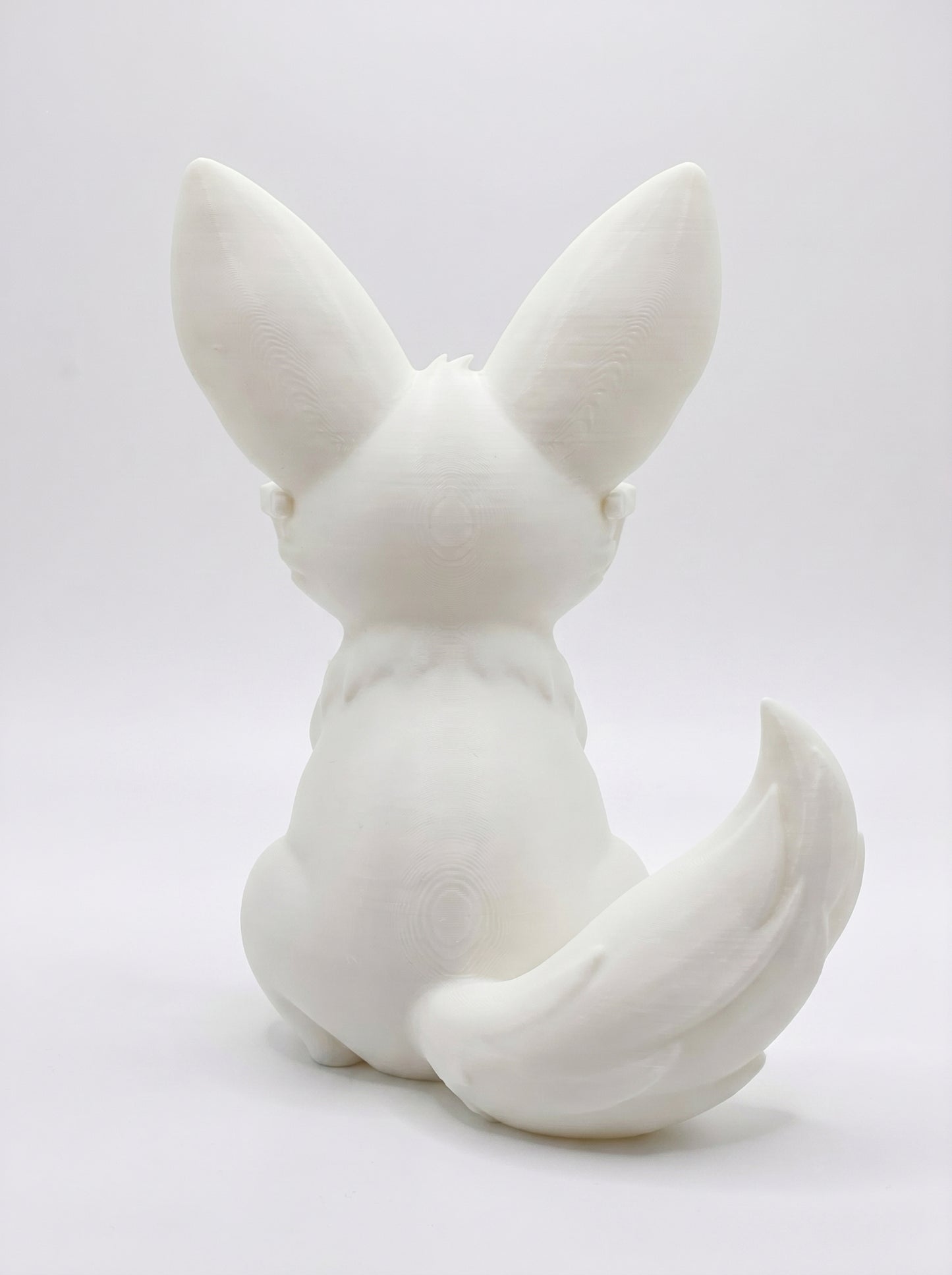SUPERVALUECHOICE HCSEUA00016 Y-Customizable Unpainted Big Ear Fox Figurine Base, DIY Handcraft Supplies for Keychains Brooches