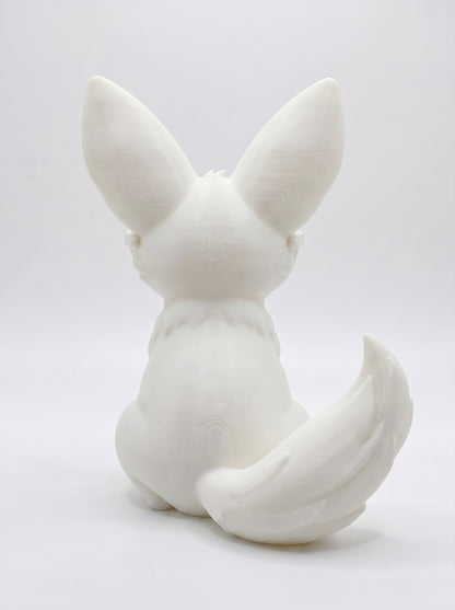 SUPERVALUECHOICE HCSEUA00016 Y-Customizable Unpainted Big Ear Fox Figurine Base, DIY Handcraft Supplies for Keychains Brooches