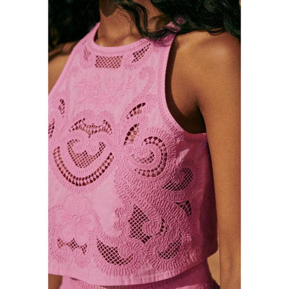 SVCD000031 Sleeveless skirt pocket two-piece set, INS casual loose vacation split suit