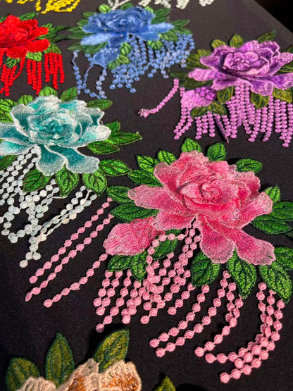 SUPERVALUECHOICE HCSEYB00070 Floral Embroidered Fabric Patches