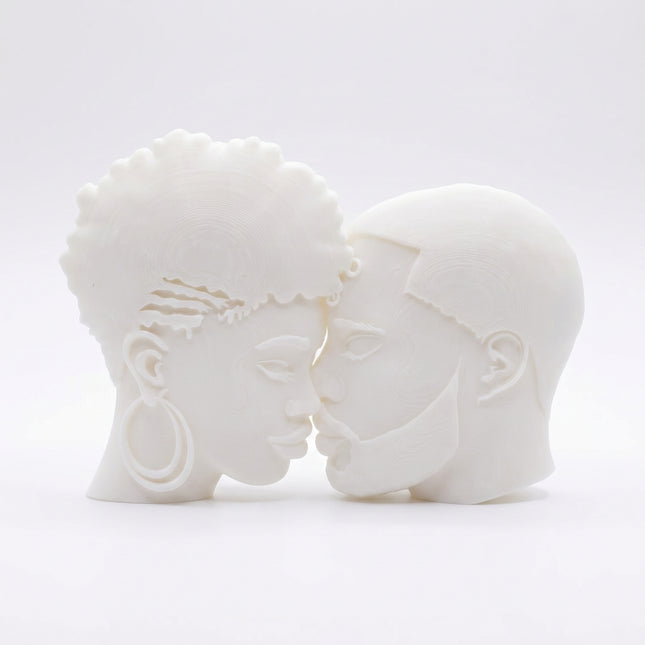 SUPERVALUECHOICE HCSEUA00048  Z-Paint Your Own Unfinished Kissing Black Couple Sculpture Blank Customizable DIY Accessory Base