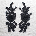 Black / 1 pair (2-piece set)