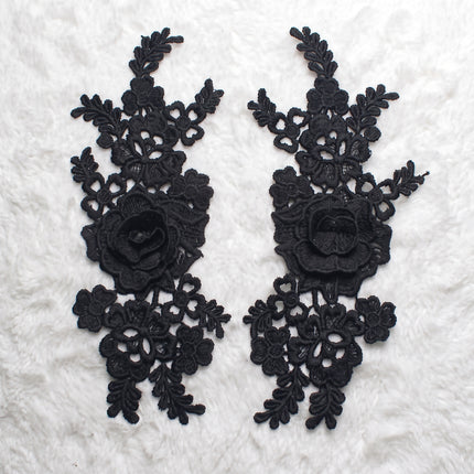 SUPERVALUECHOICE HCSEYB00136 Pair of Floral Embroidery Patches Matching Set