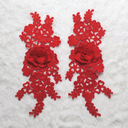 SUPERVALUECHOICE HCSEYB00136 Pair of Floral Embroidery Patches Matching Set