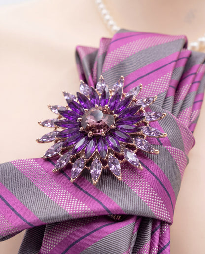 SUPERVALUECHOICE HCSEZA00031 Crystal-striped tie