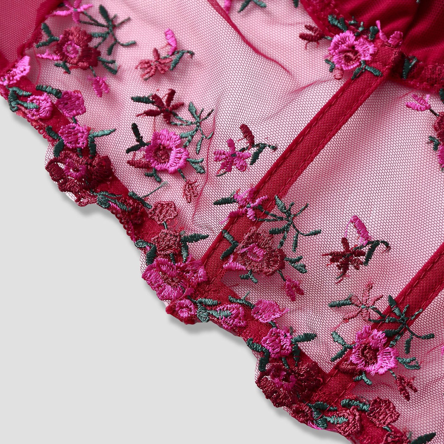 SVCT000086 Steel hoop corset, see-through embroidery, floral bow, fishbone breasted vest