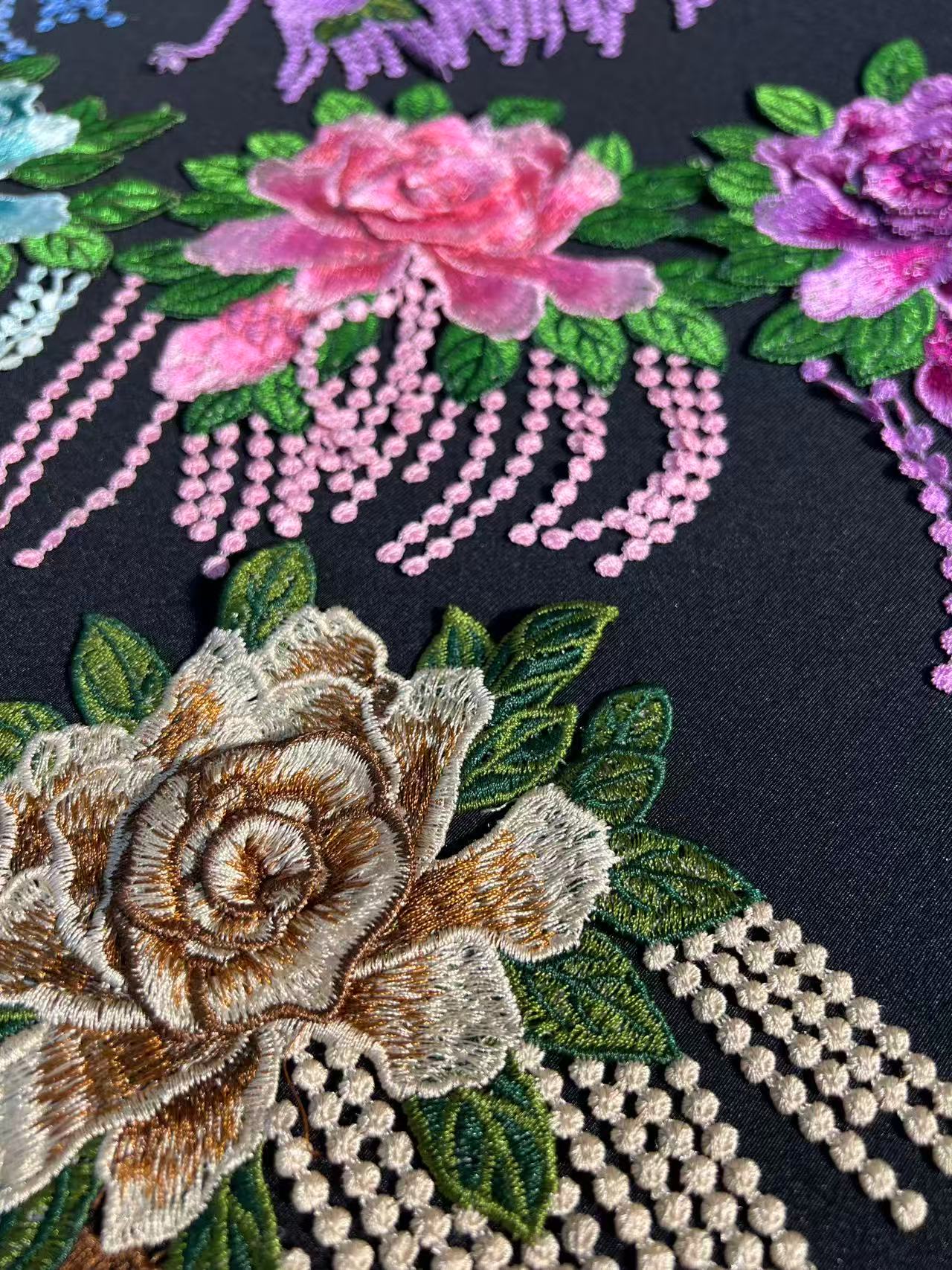SUPERVALUECHOICE HCSEYB00070 Floral Embroidered Fabric Patches