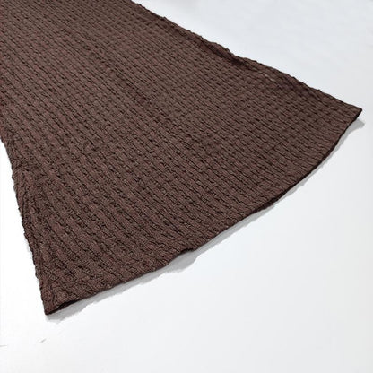 SVCD000071 Elegant and stylish off-the-neck knitted sleeveless slimming dress for women