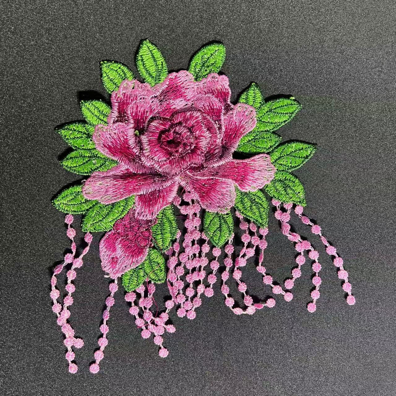 SUPERVALUECHOICE HCSEYB00070 Floral Embroidered Fabric Patches