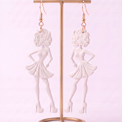 SUPERVALUECHOICE HCSEUB00003 DIY Paint Your Own Resin Earring Kit, 1 Pair with Gold Hooks