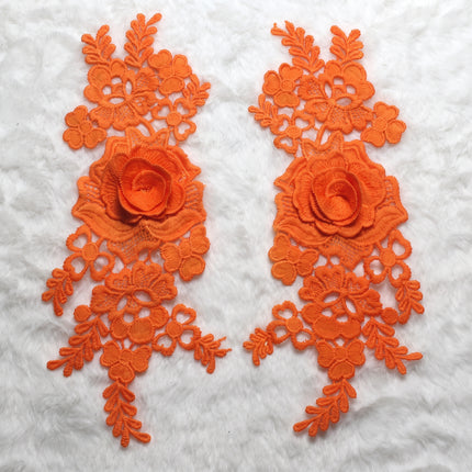 SUPERVALUECHOICE HCSEYB00136 Pair of Floral Embroidery Patches Matching Set