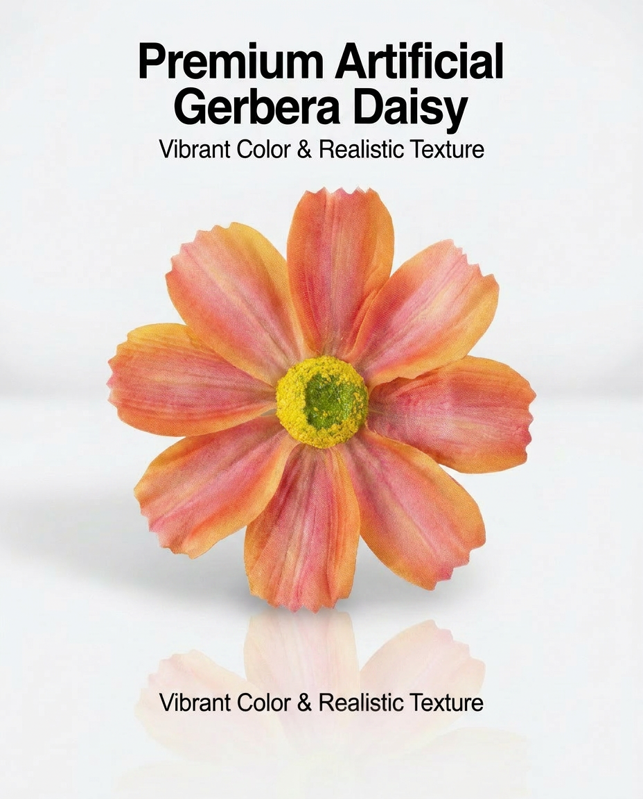 SUPERVALUECHOICE HCSERA00003 Fabric Gerbera Daisy Flower Appliques | DIY Handcraft Patches for Clothes, Hats & Brooch DIY