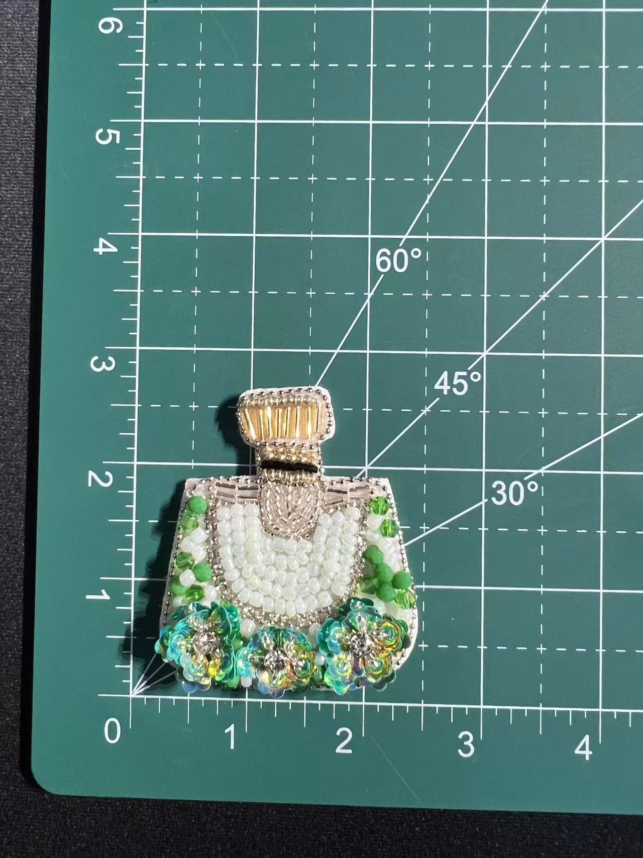 SUPERVALUECHOICE HCSEYD00022 Rhinestone Patch Perfume Wine Glass Hat Motif Sew On Clothing Applique