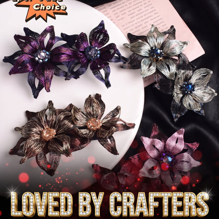 SUPERVALUECHOICE CHRISTMAS HCSELC00003 Handcrafted wire flower barrette