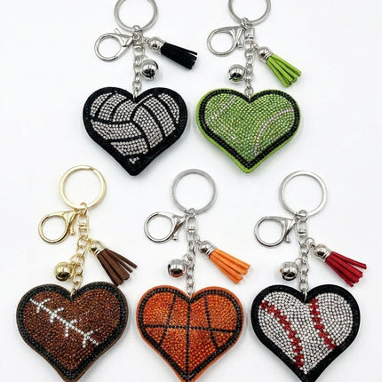 SUPERVALUECHOICE HCSESA00050 Multi-Style Crystal Heart Keychain&Brooch