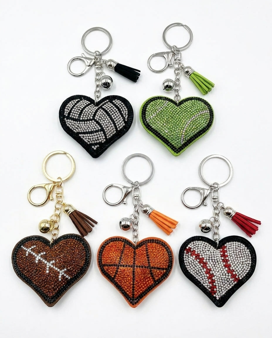SUPERVALUECHOICE HCSESA00050 Multi-Style Crystal Heart Keychain&Brooch