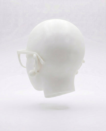 SUPERVALUECHOICE HCSEUA00046  Y-Custom Color DIY Round Glasses Lady Head Resin Blank Dual Use Charm for Keyring Brooch Supplies 2" × 2.5" × 1"