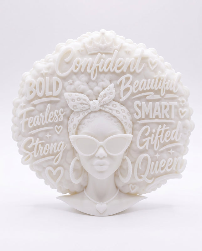 SUPERVALUECHOICE HCSEUD00002 Y-DIY Paintable 3D Resin Face Figurine | Blank Unpainted Craft for Custom Coloring & Decor
