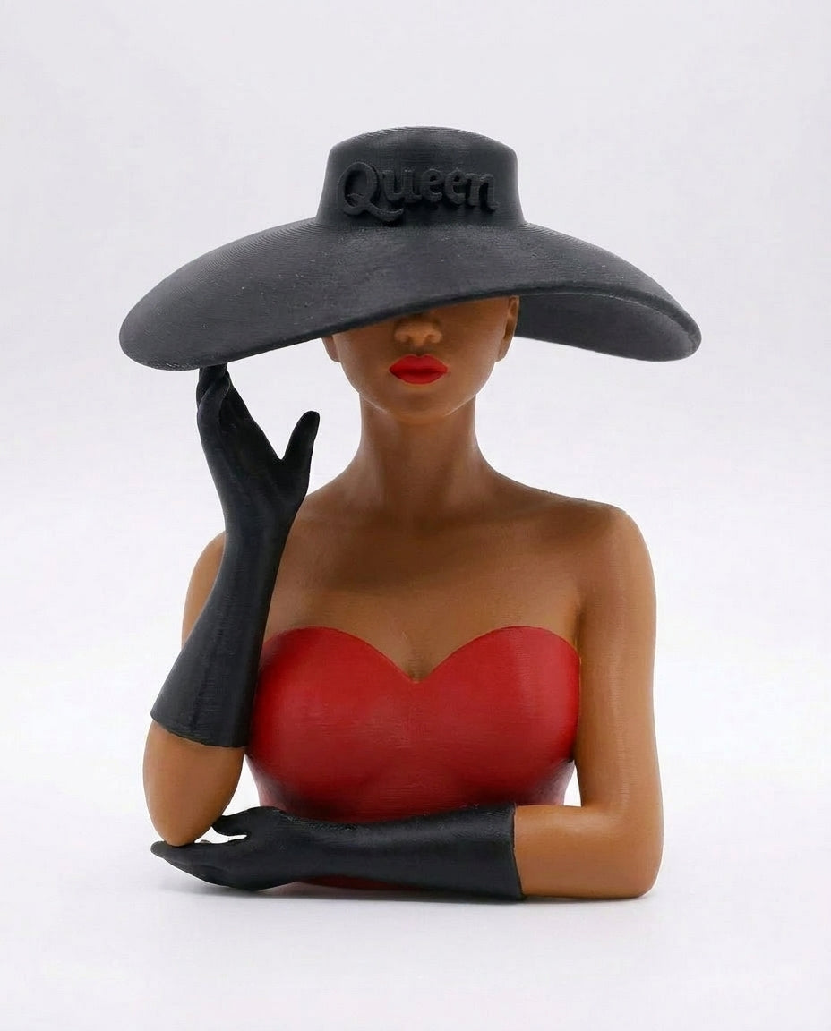 SUPERVALUECHOICE HCSEUA00005 Y-Paintable Queen Lady Resin Blank Statue, DIY Color Craft Blanks for Brooch & Keychain Making