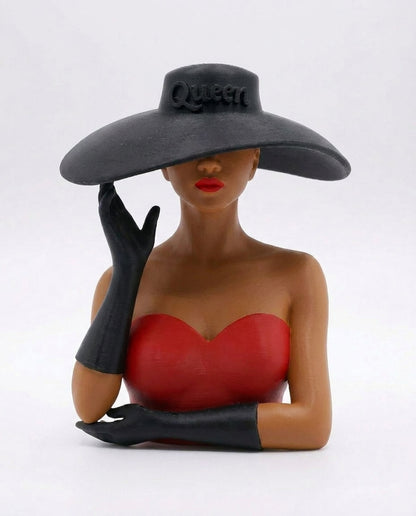 SUPERVALUECHOICE HCSEUA00005 Y-Paintable Queen Lady Resin Blank Statue, DIY Color Craft Blanks for Brooch & Keychain Making
