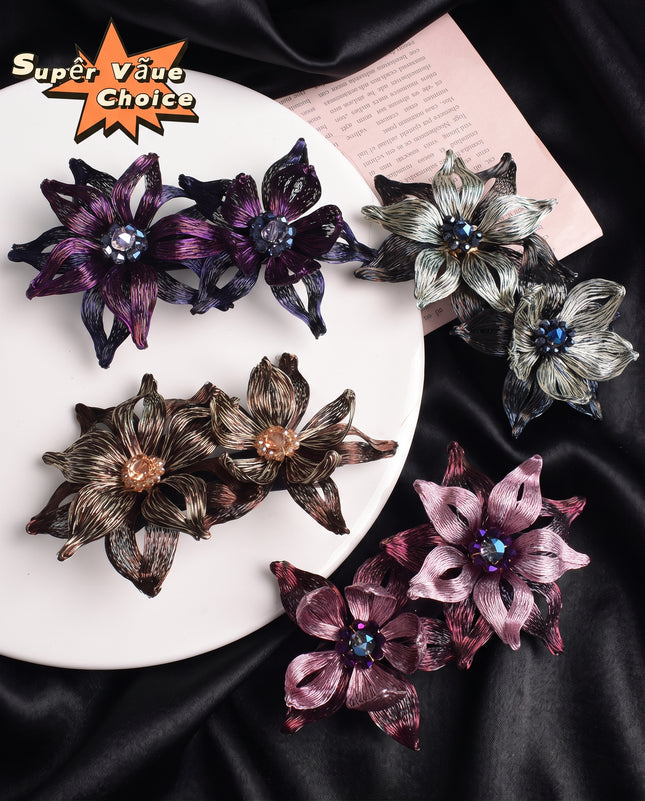 SUPERVALUECHOICE CHRISTMAS HCSELC00003 Handcrafted wire flower barrette