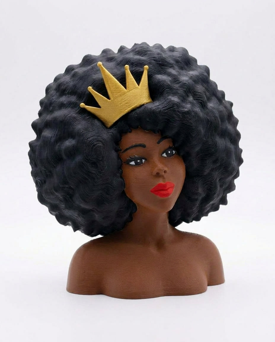 SUPERVALUECHOICE HCSEUA00007 Y-Customizable Unpainted Black Queen Figurine Base, DIY Handcraft Supplies for Keychains Brooches