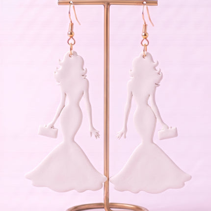 SUPERVALUECHOICE HCSEUB00004 DIY Paint Your Own Resin Earring Kit, 1 Pair with Gold Hooks