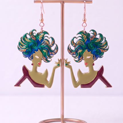 SUPERVALUECHOICE HCSEUB00019 DIY Paint Your Own Resin Earring Kit, 1 Pair with Gold Hooks