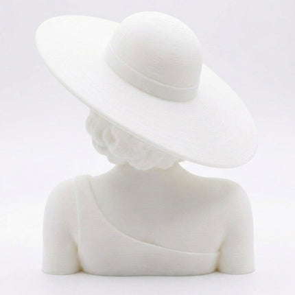 SUPERVALUECHOICE HCSEUA00008 Y-Paint Your Own Elegant Sun Hat Lady Resin Mold Blank, DIY Accessory Blanks for Brooch Keychain Charms 2" × 3" × 1.8"